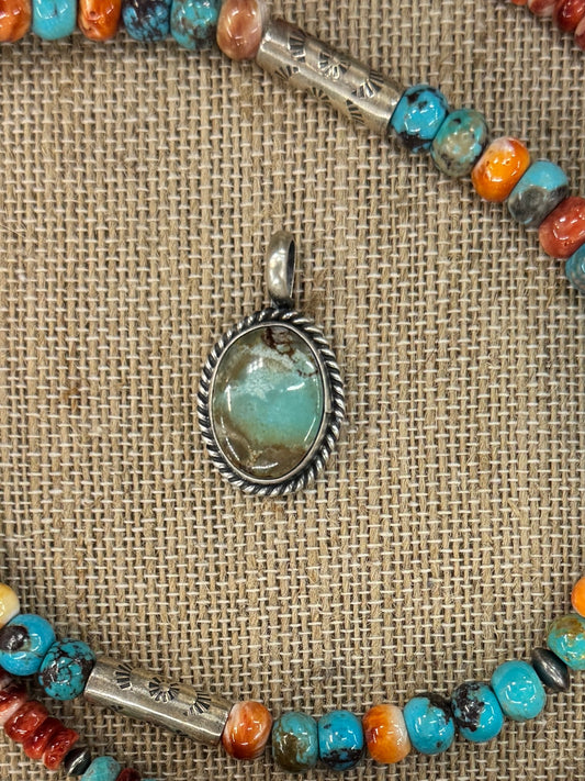 Golden Hills Silver Pendent