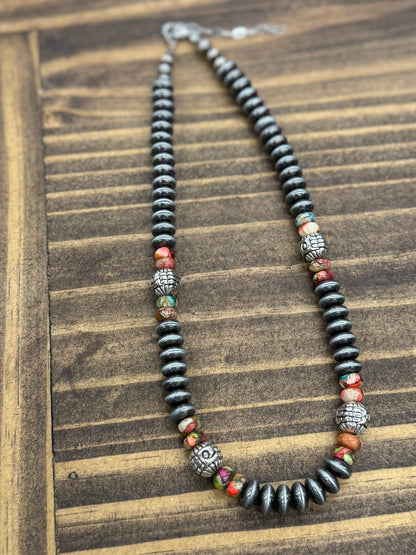 Multi-Color Pearl Necklace