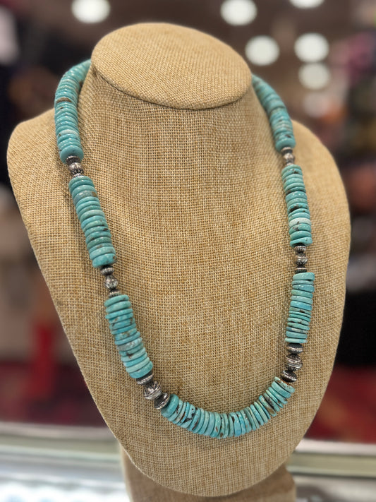 {Kelly} Kingman Disc Layered Necklace