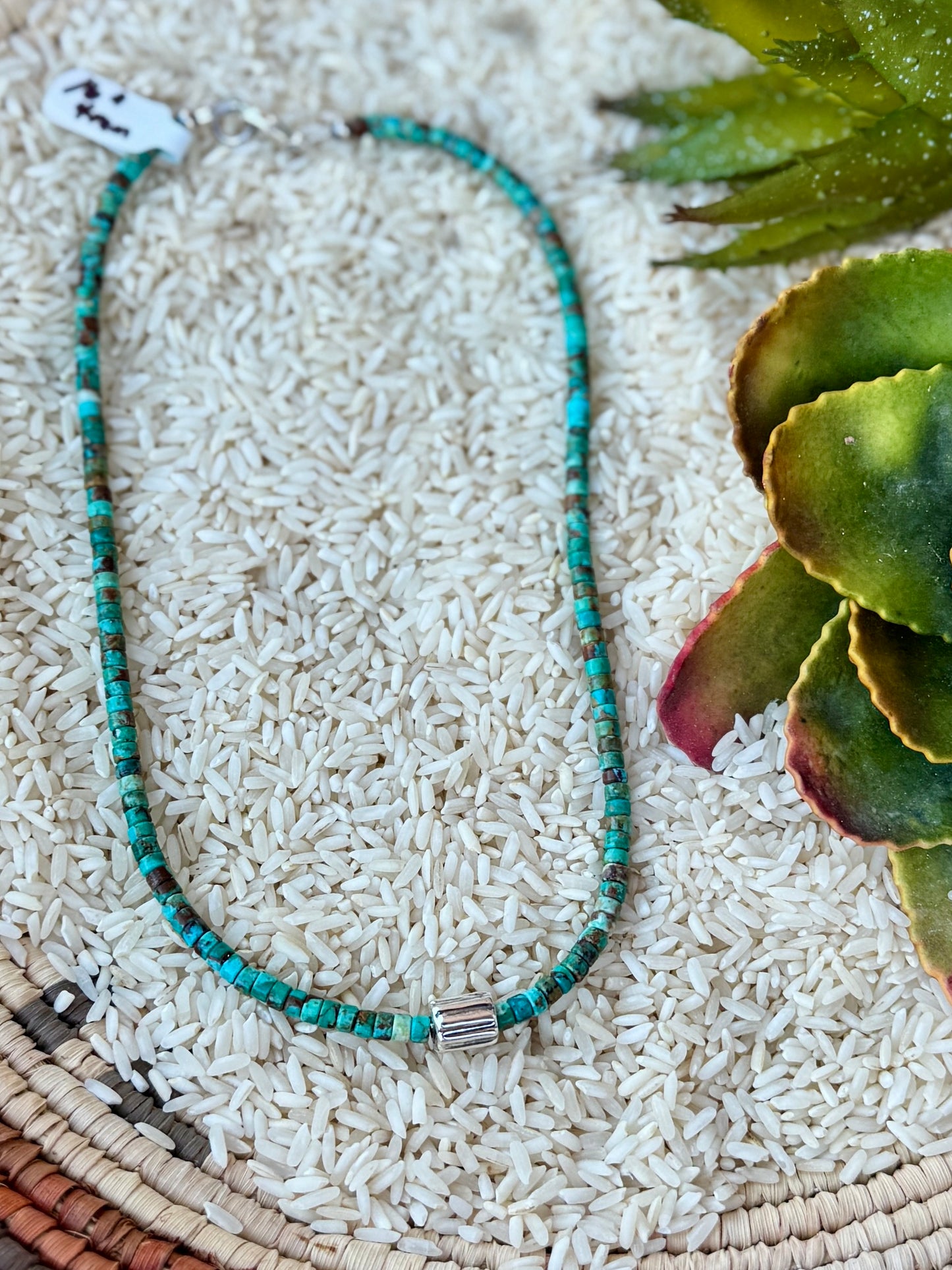 {Kyle} Kingman & Barrel Necklace