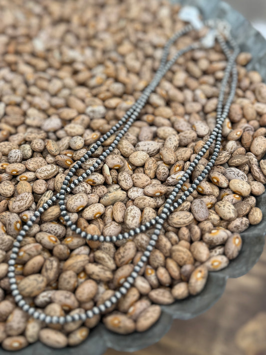 {Waco} 3mm Sterling Pearl Necklace