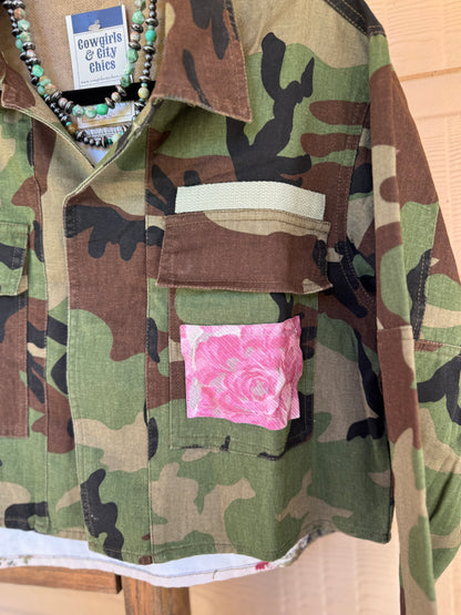Camo {Swiftie} Floral Jacket