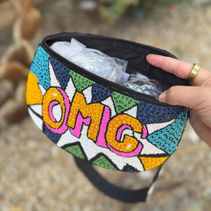 OMG Beaded Fanny Pack