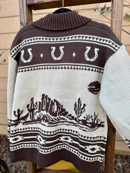 Rodeo Desert Cardigan {Brown}