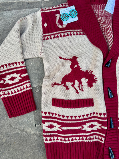 Rodeo Desert Cardigan {Burg.}