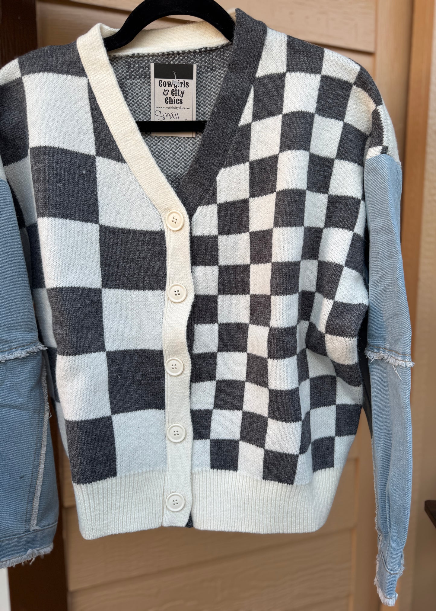 {Austin} Checker Cardigan