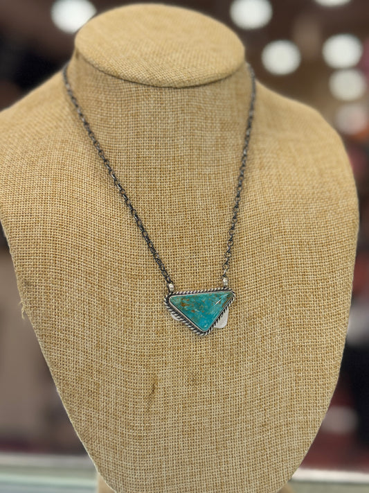 Triangle Kingman Silver Necklace