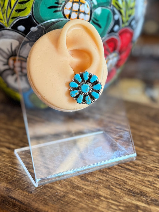 Cluster Round Stud Earrings