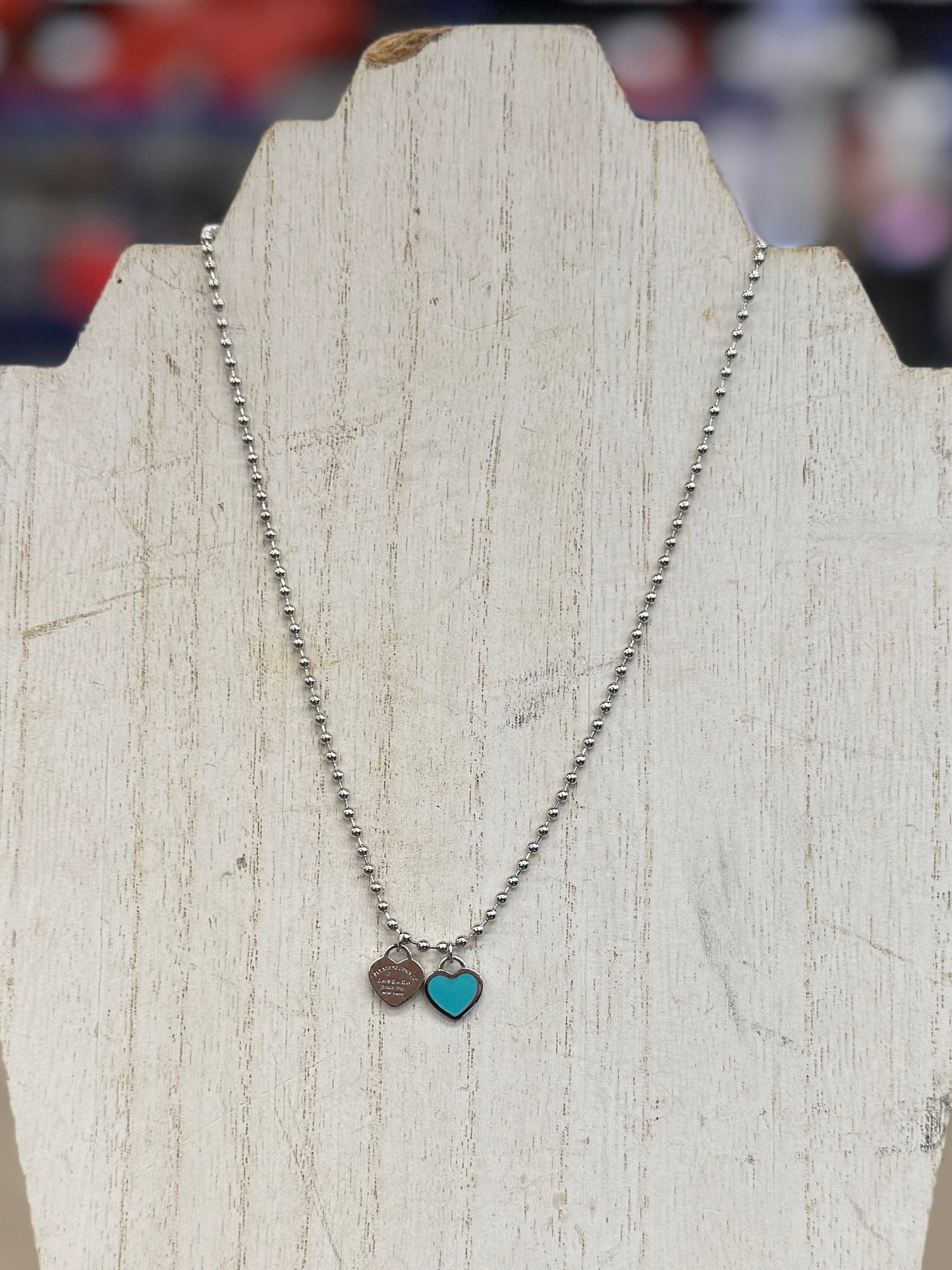 [Tiffany] Silver Charm Necklace