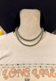 6mm Sterling Silver Navajo Pearl Necklace