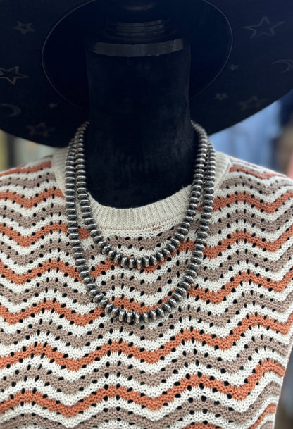 {Vegas} 10mm Sterling Spacer Necklace