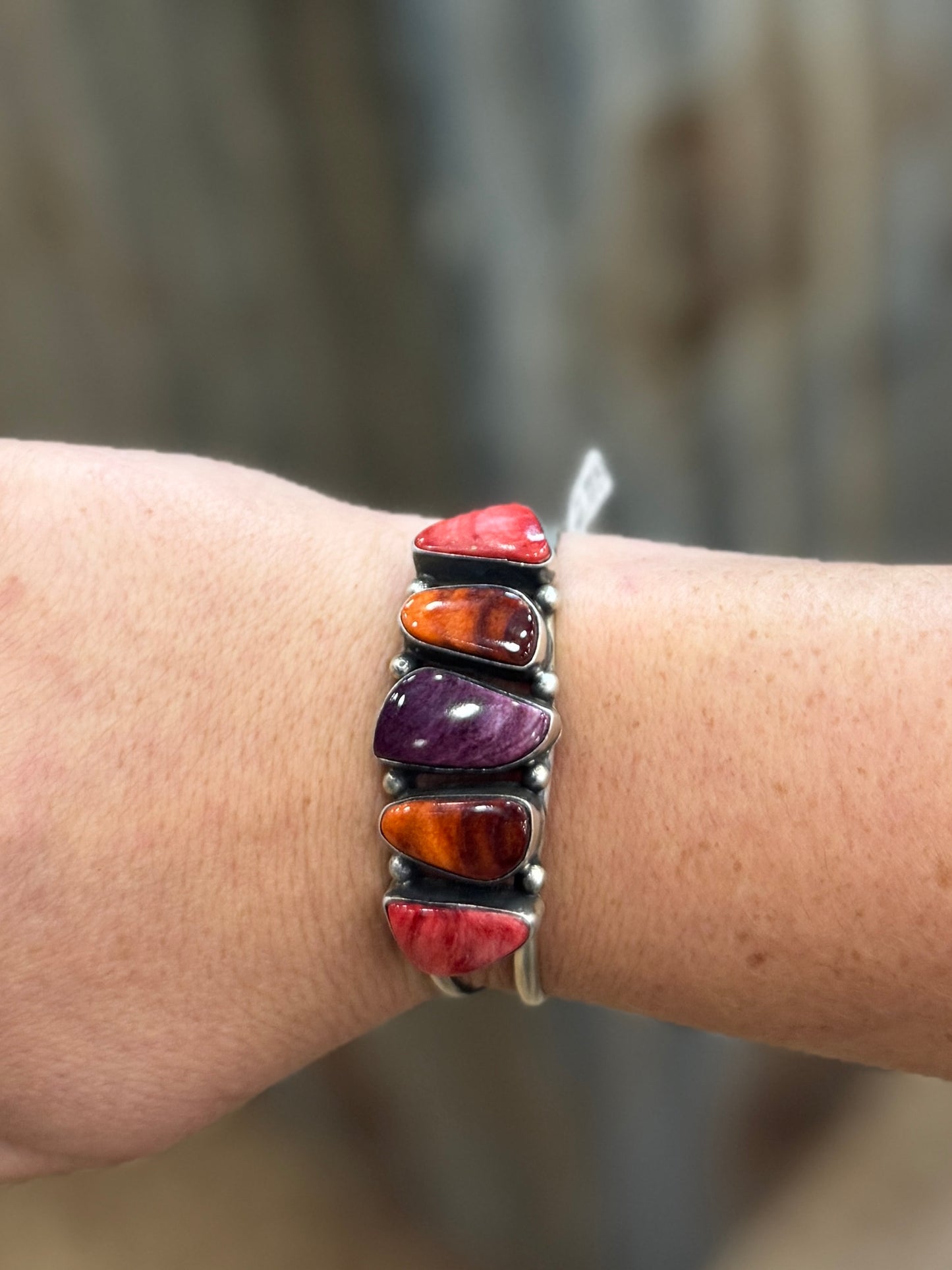 5 Stone Multi-Spiny Stone Cuff