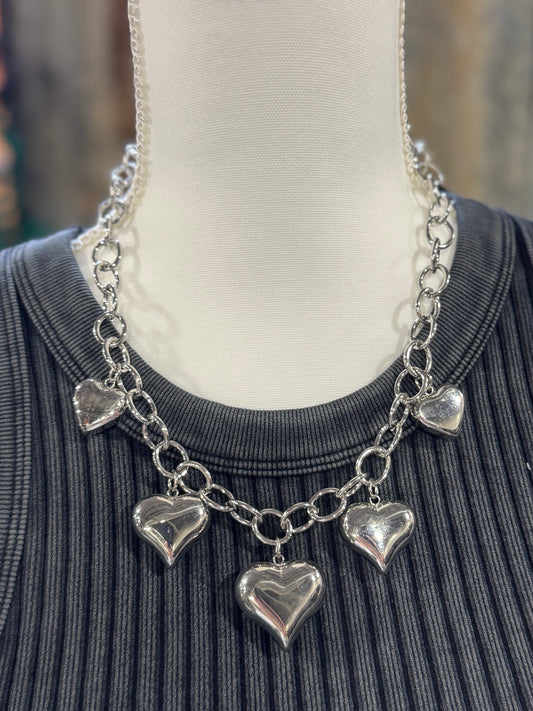 Chucky Heart Charm Necklace