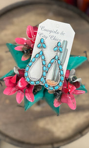 Wondering Gypsy Turquoise Drop Earrings