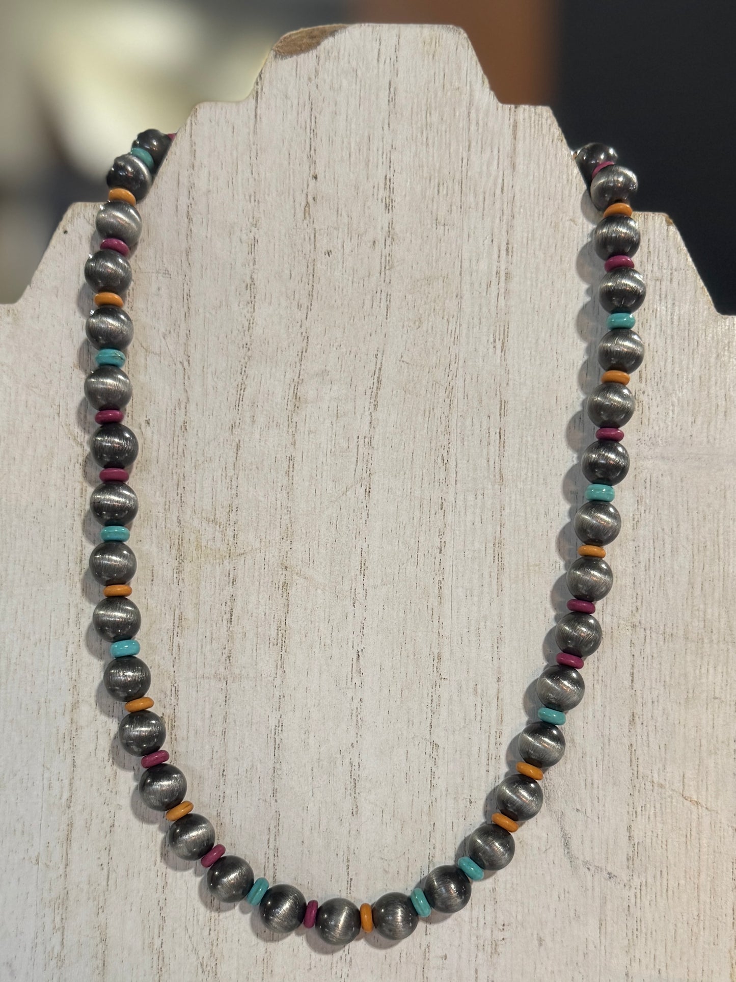 Multi-Color Pearl Necklace
