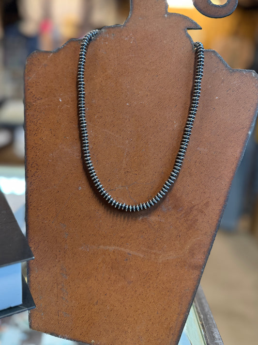 6mm {DALLAS} Spacer Navajo Pearl Necklace
