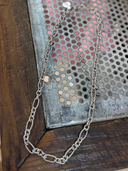 Sterling Silver Paper Clip Chain