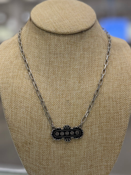 Southwest Bar Paperclip Necklace