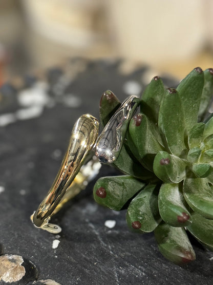 Two-Tone Hinge Bracelet