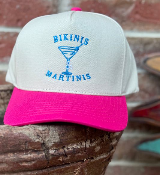 Bikini Martini Embroidered Hat