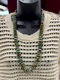 {Desert Sand} Kingman & Pearls Necklace
