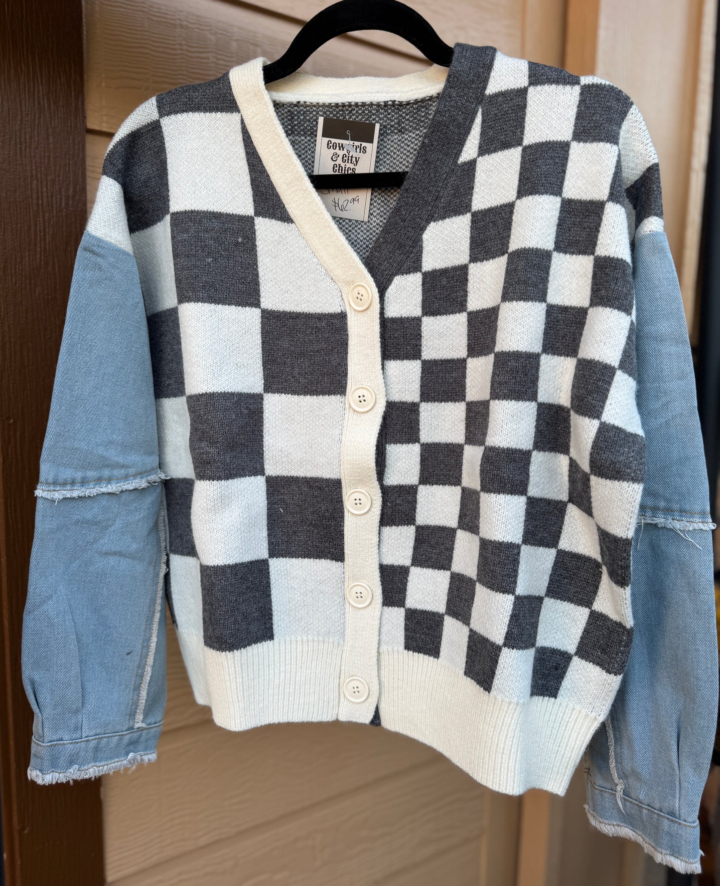 {Austin} Checker Cardigan