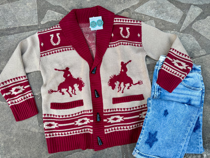 Rodeo Desert Cardigan {Burg.}