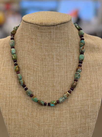 Purple Spiny & Kingman Necklace