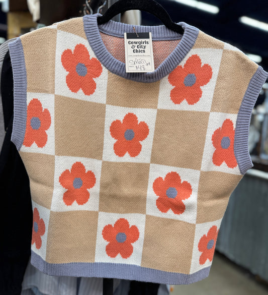 {Flower Power} Sweater Top