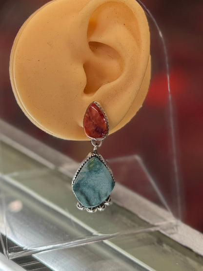 Spiny & Kingman {Santa Fe} Chunky Earrings