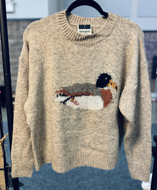 {Riley} Mallard Duck Knit Sweater