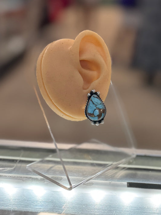 Kingman Compressed Stud Earrings