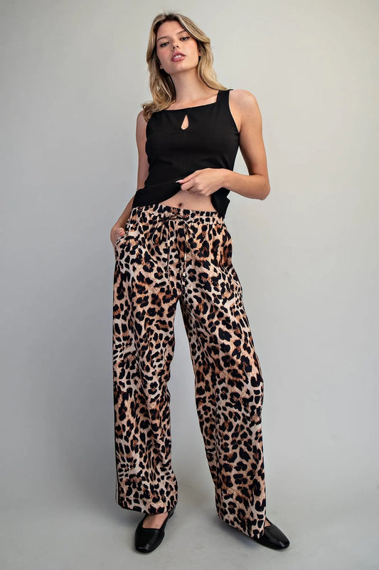 Leopard {Athletic} Pants