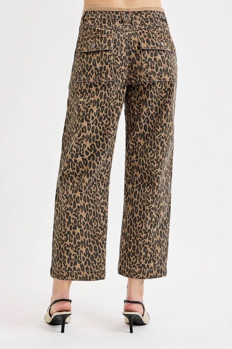 {Leopard} Risen Relaxed Jean