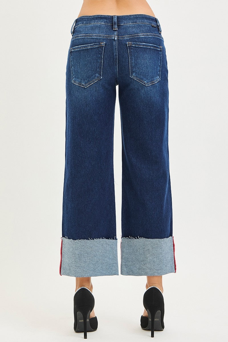 Risen Cuffed Jeans