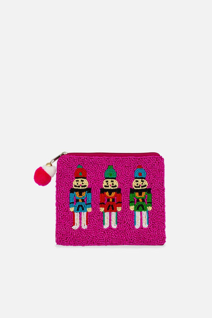 Nutcracker Beaded Pouch