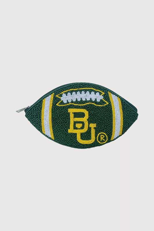Baylor BU Beaded Pouch