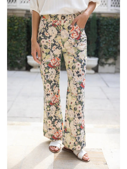 Floral Print Pants