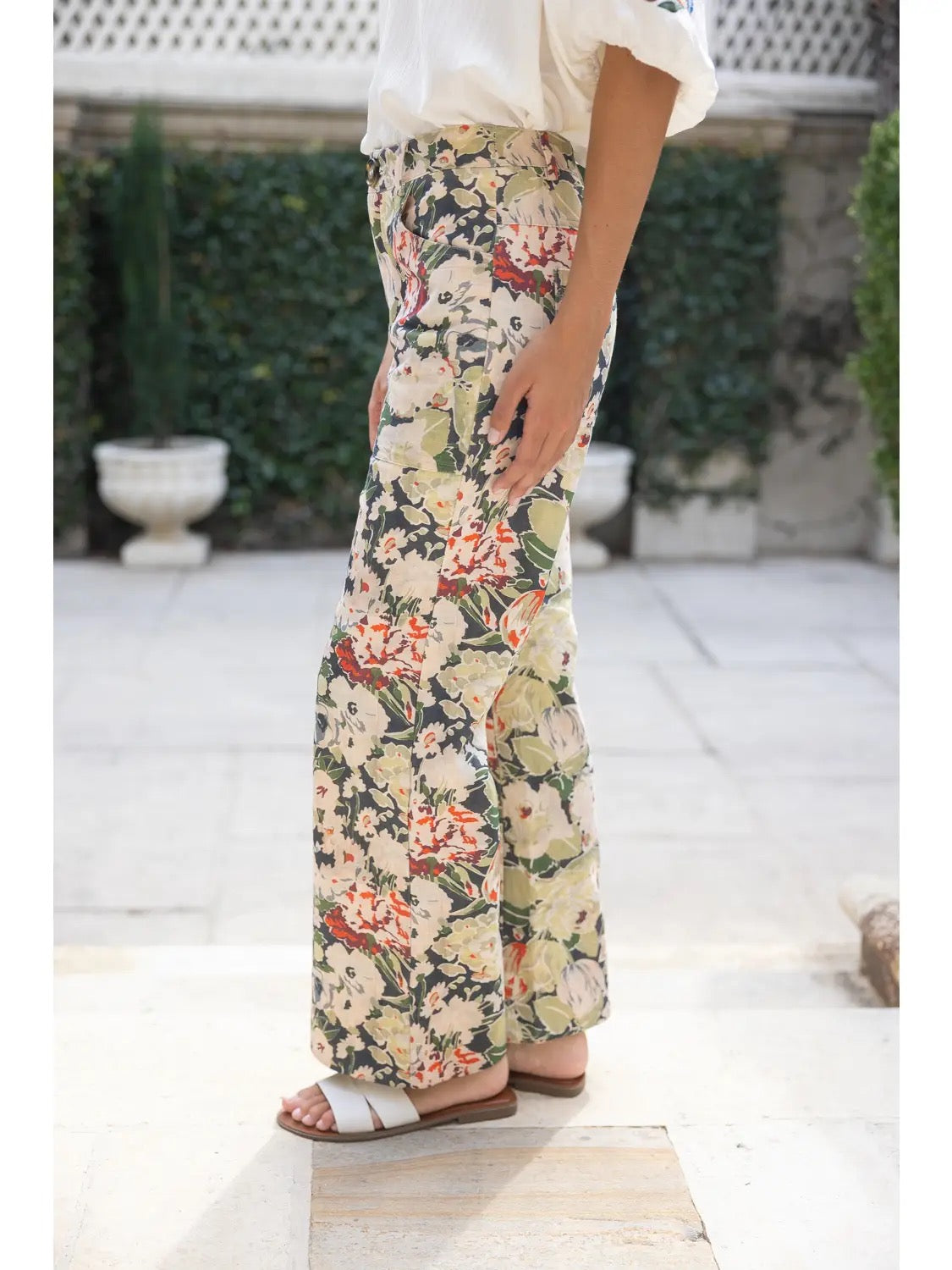 Floral Print Pants
