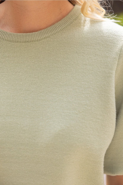 Knit Bubble Sleeve Top