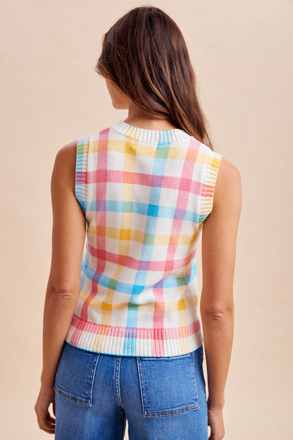 Multi-Color Sweater Vest