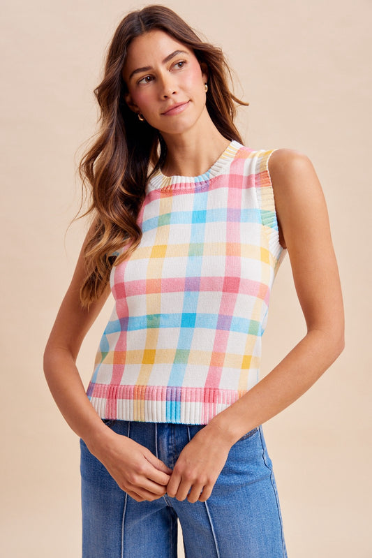 Multi-Color Sweater Vest