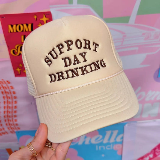 Cream Day Drinking Cap