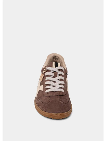 Sasha Low-Top Brown Suede Shoes