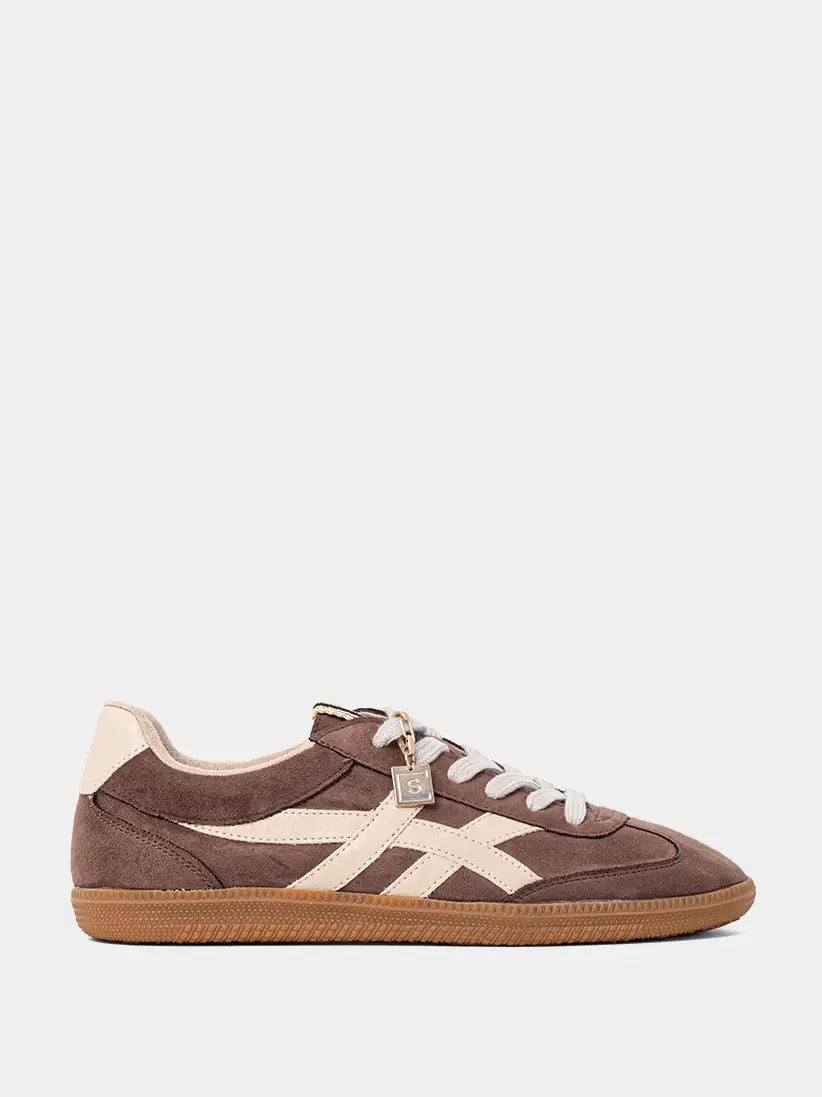 Sasha Low-Top Brown Suede Shoes