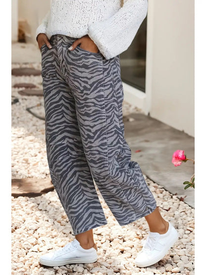 Zebra Barrel Jeans