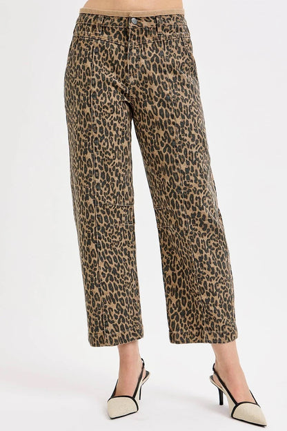 {Leopard} Risen Relaxed Jean