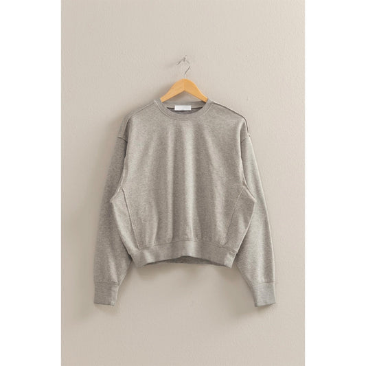 Plain Seam Detail Sweatshirt