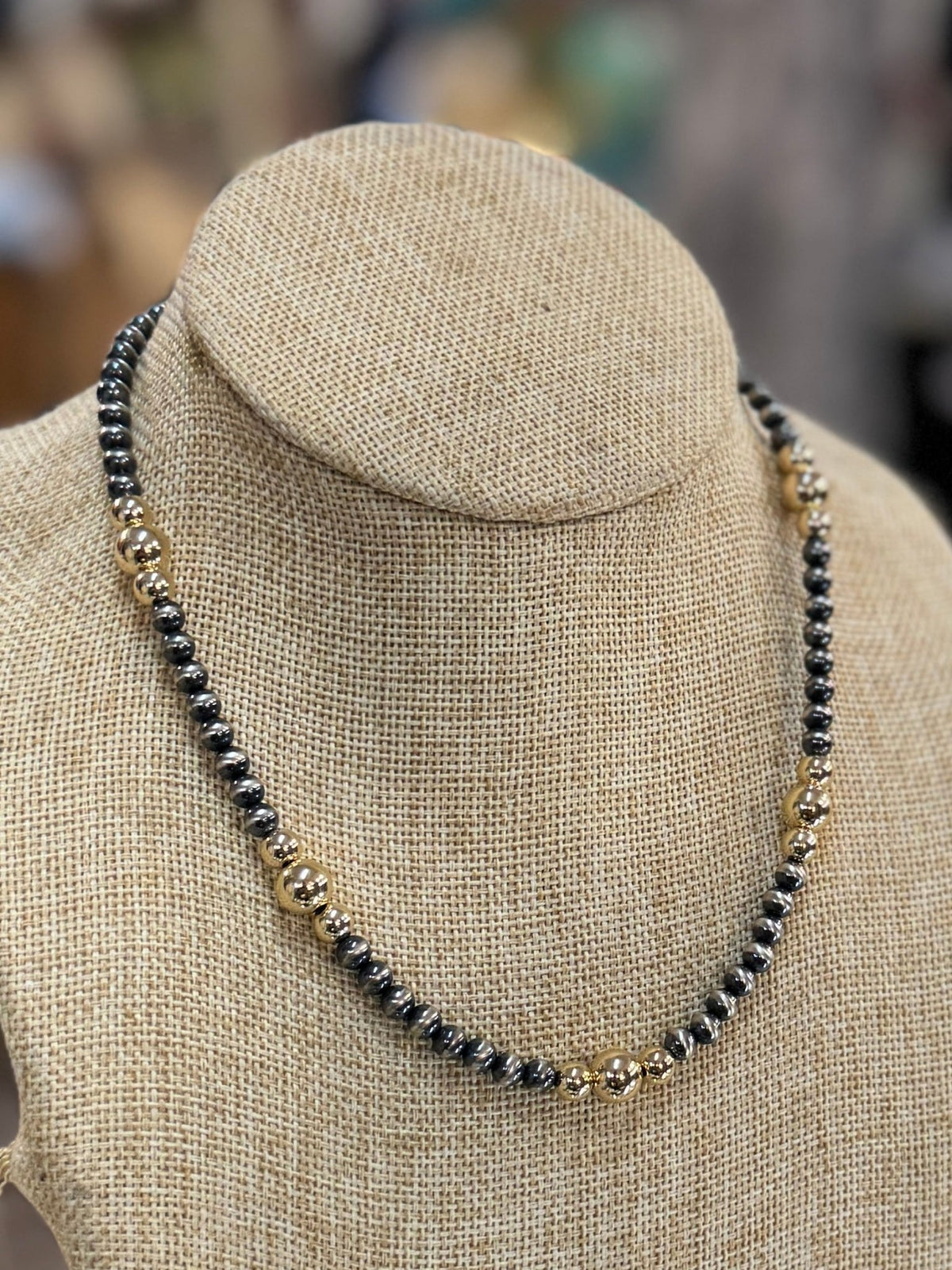 {Abilene} Gold & Silver Pearl Necklace - Cowgirls & City Chics