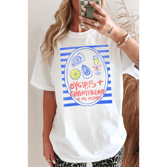 Oysters Champagne Tee